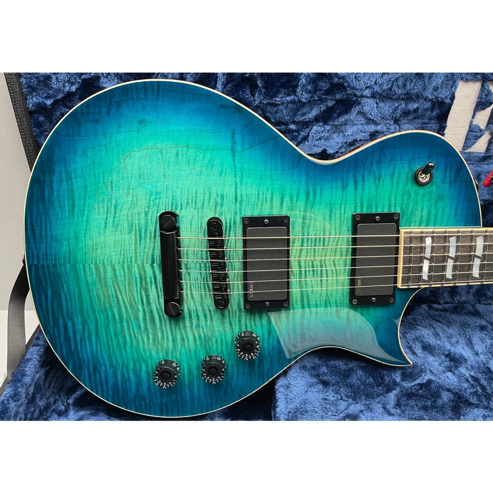 ESP USA Customshop Eclipse FM EMG BH Aqua Marine Sunburst E-Gitarre - Bild 2 von 4