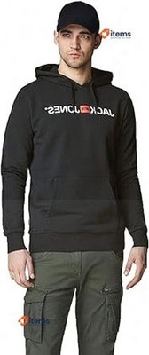 Jack & Jones Logo Sportbekleidung Kapuzenpulli für Männer L - Jack,SCHWARZ S