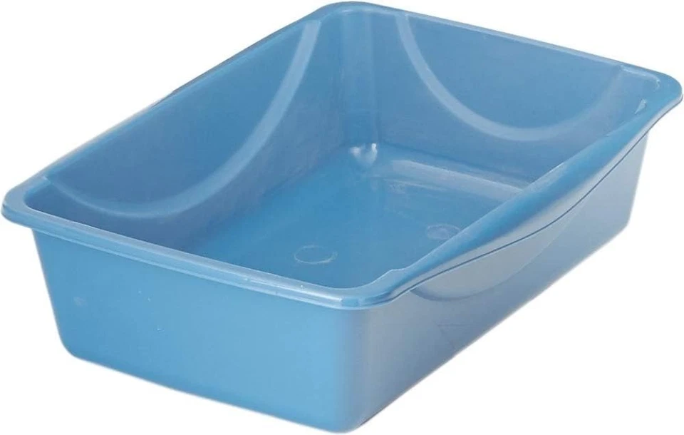 Petmate Litter Pan, Blue/Gray, Small, Made in USA Blue Mesa/ Mouse Gray - Image 4 of 4