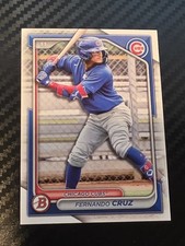 2024 Bowman Draft - Fernando Cruz #BD-148 (RC) Chicago Cubs Prospect 