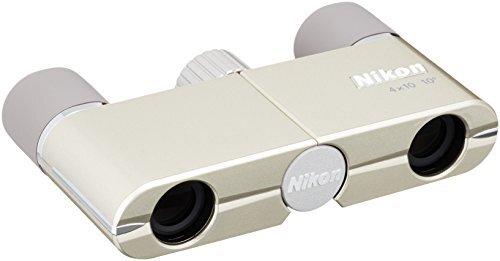 NIKON Binoculars Elegant Compact 4x10 DCF Roof Prism Champagne Gold