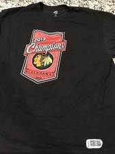 Chicago Blackhawks 2013 Stanley Cup Champions Majestic Hockey T-Shirt Mens 2XL