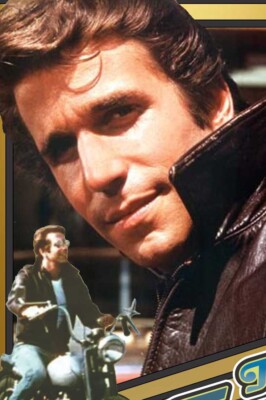FONZIE THE FONZ T-SHIRT TEE HAPPY DAYS RETRO TV | eBay