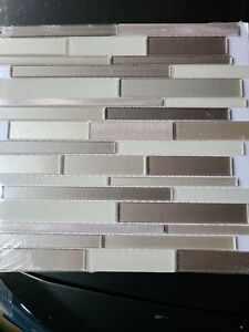 20 Wall Tiles Elida Ceramica Coquina Ridge Glass And Metal 12X12 Wall Tile