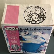 Rival Model 8420 TB 4 Quart Electric Ice Cream Maker