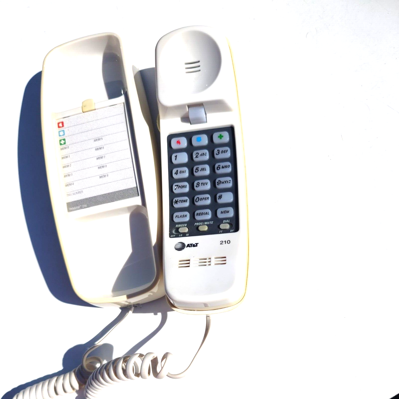 ATT Trimline Phone Model 210--white-Vintage 1990's | eBay