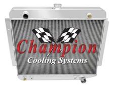 Wr Champion 4 Row Radiatorshroud2 13 Fans For 1974-1978 Plymouth Pb200 Van V8