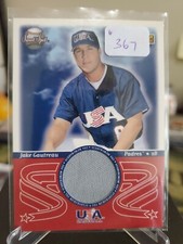 JAKE GAUTREAU 2002 SWEET SPOT USA BASEBALL GAME-WORN JERSEY RELIC RC