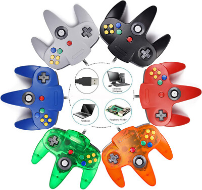Wired USB N64 Controller ,SNES Wireless Super Gamepad Für Win Mac Raspberry Pi