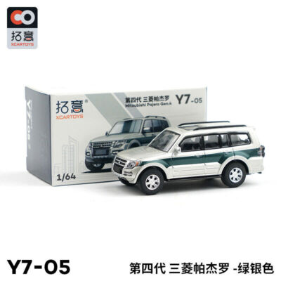 XCarToys 1:64 Pajero Gen.4 Green silver Model Car in box | eBay