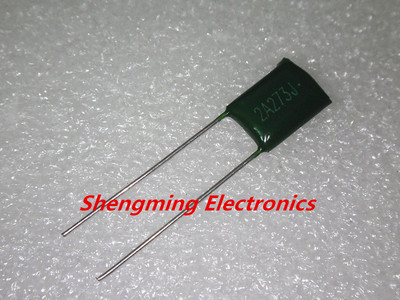 100pcs 2A273J 100V 0.027UF 27NF Polyester Film Capacitors