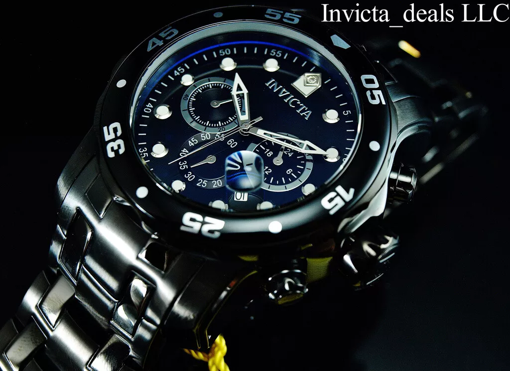 Buy INVICTA Pro Diver 48 mm Black Dial Stainless Steel Analogue