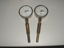 2 Trerice Dial Thermometer 30-120 F Stainless Gauge 52-2458 3 3/4" Steam Punk
