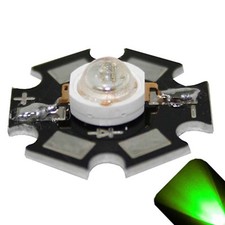 5 x LED 3 Watt Pure Green Star Ultra Bright Wide Angle High Power LEDs 3w w