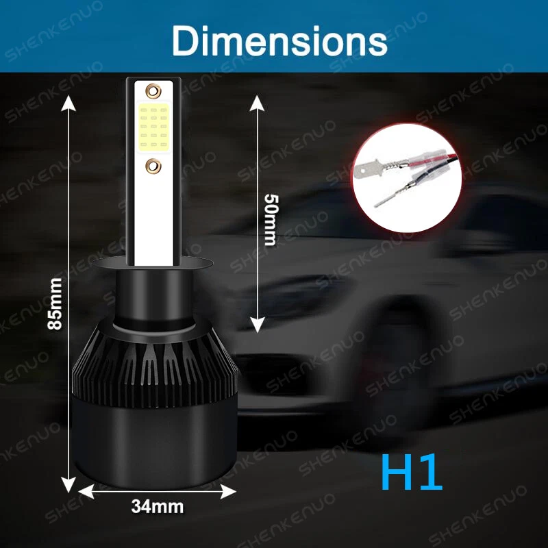 Para BMW 740i 740iL 750iL 1995-1998 6X Bombilla LED Faro Alto/Bajo Faro Antiniebla C9B Foto 3 de 4