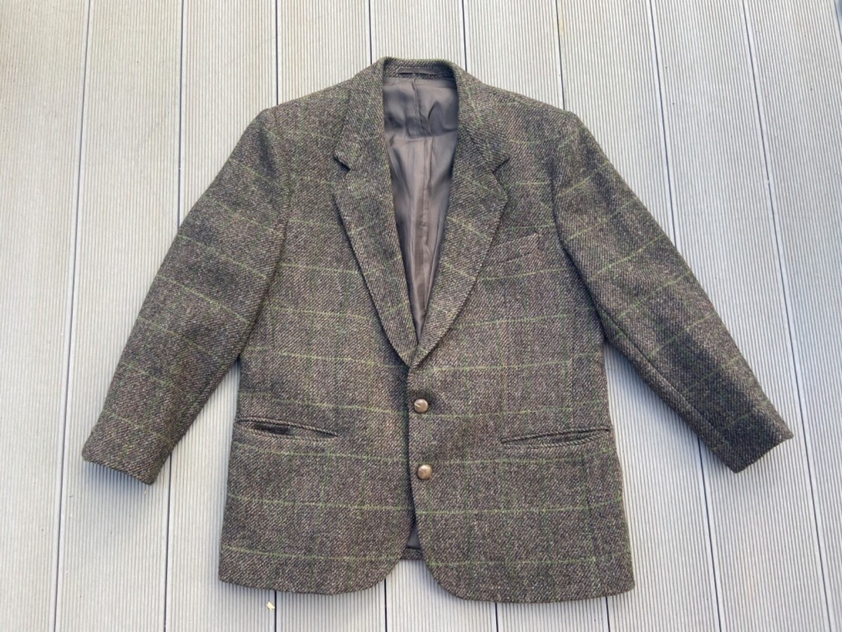 Vintage Harris Tweed 100% Wool Hand Woven Men’s Blazer Jacket Roudelet  Verviers - Main Image