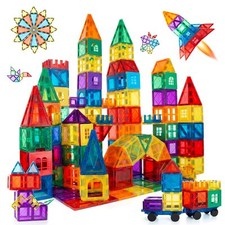 100 Teile Magnetische Bausteine Magnetspielzeug Magnetspiel Magneten für Kinder