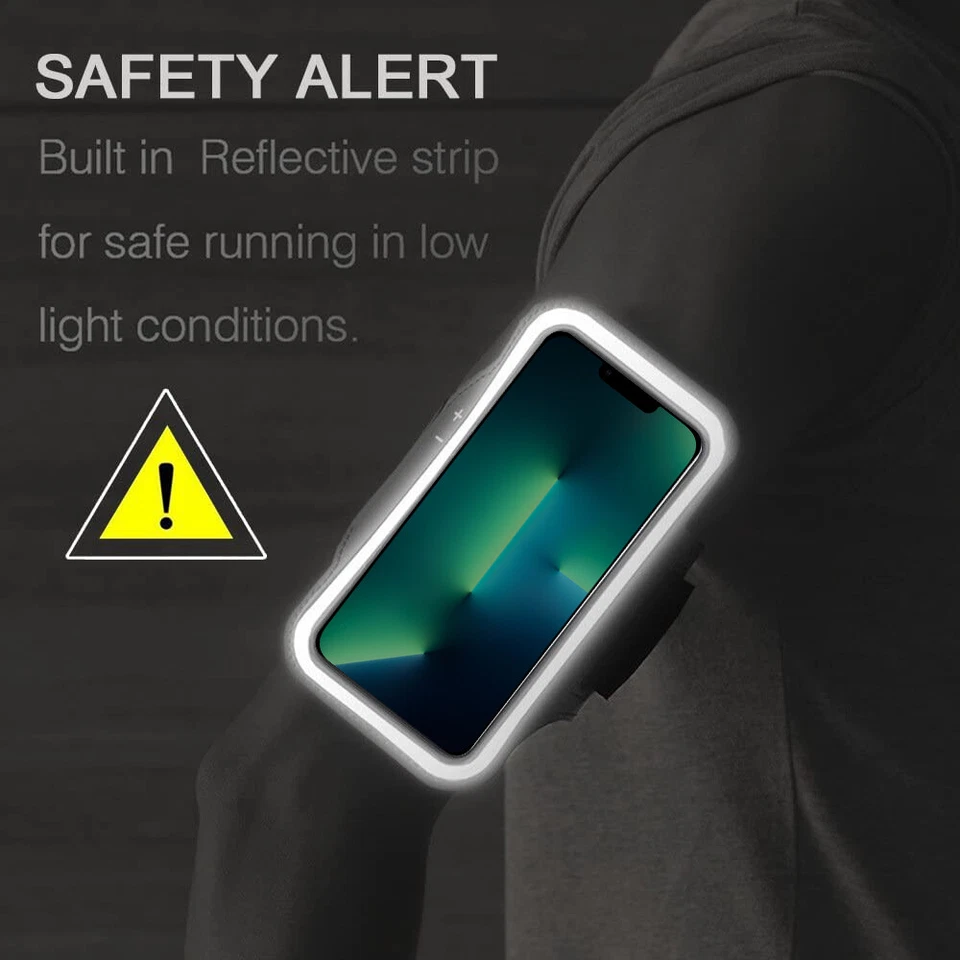 For iPhone 15 Plus 13 12 11 Pro Max XR Armband with Pods Holder Arm Band Case - Image 4 of 4