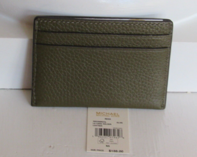 MICHAEL KORS Reed Genuine Leather Large Card Holder Case Wallet 