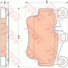 TRW Bremsbeläge GDB1836 Bremsklötze für Porsche 911 Cabriolet 997