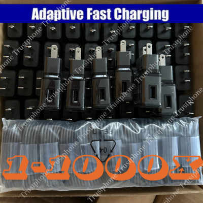 1-1000 Lot Adaptive Fast Charger Type C Charger C Cable For Samsung Galaxy LG