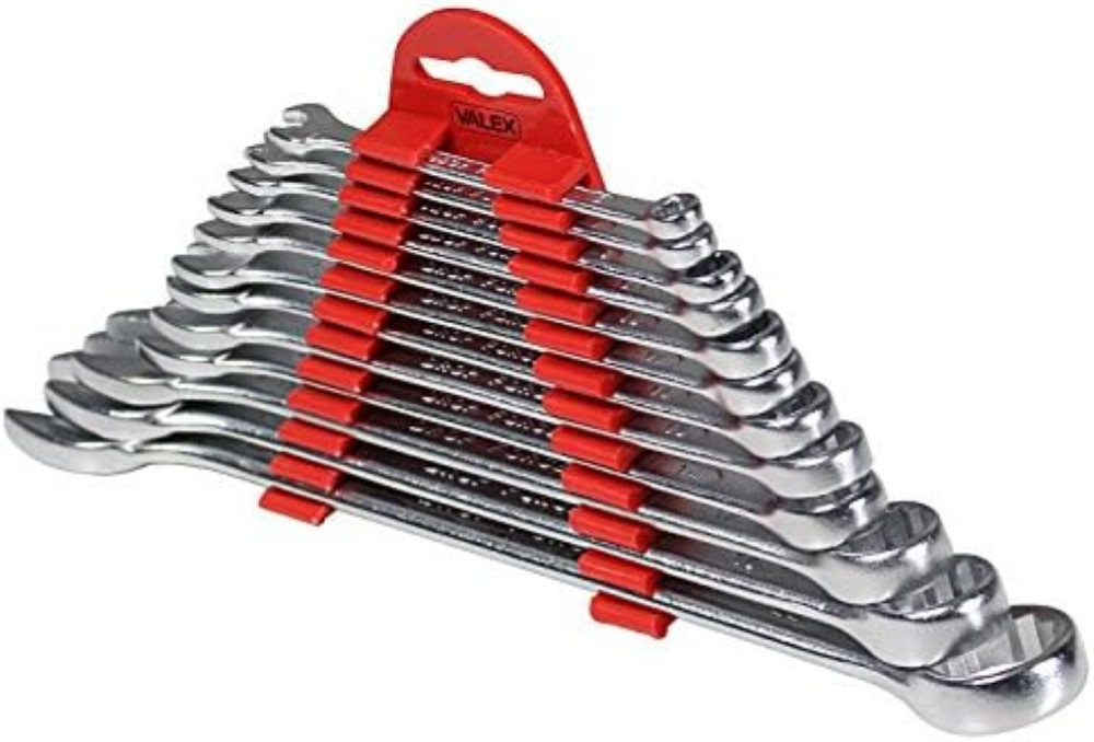 Serie 12 Chiavi Combinate Metriche 6-22mm Acciaio Cromo-Vanadio