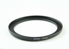 Step-Up Ring - 67mm to 77mm - For Filters Lens Hoods  More - 67-77mm