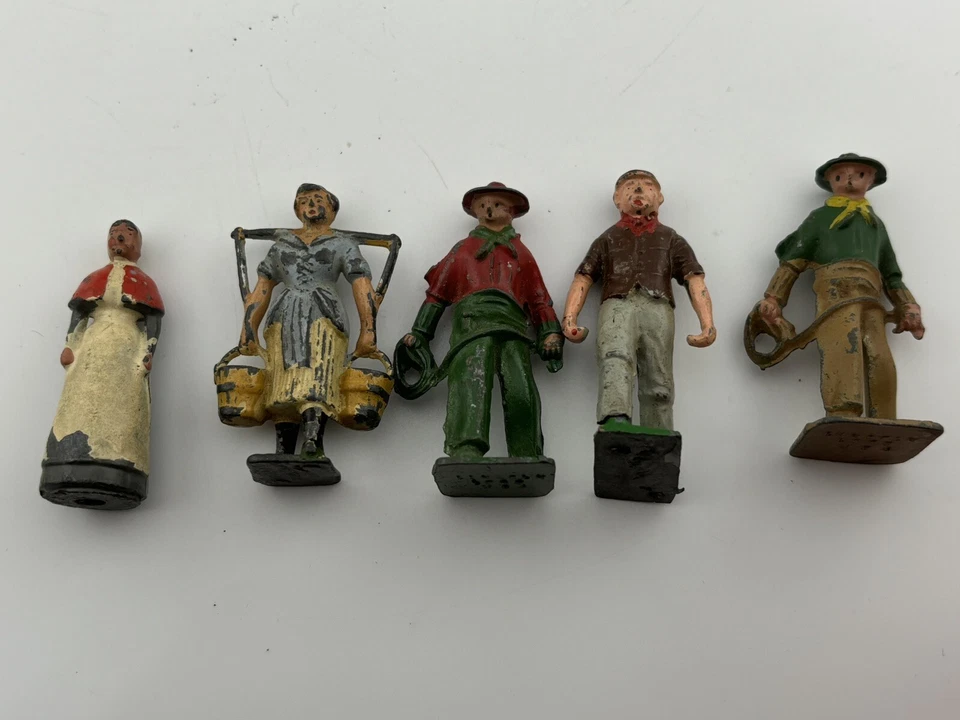 LOTE DE COLECCIÓN DE 18 - Figuras de Gran Bretaña LTD y Lincoln Troncos Lead Barnyard Farm Foto 4 de 4