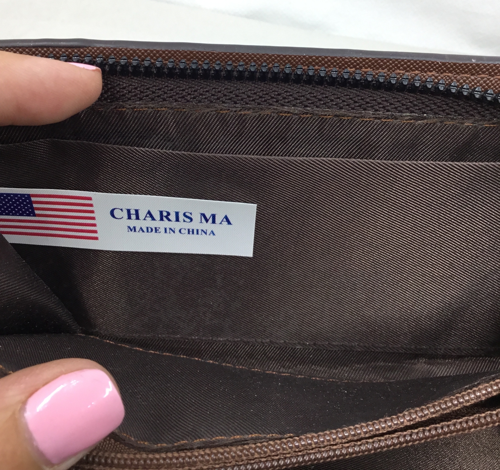 Charisma Monogram Brown Multiple Card Holder Zipp… - image 2