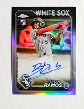 Bryan Ramos 2024 Topps Chrome RC AUTO Rookie REFRACTOR 296/499 White Sox z42
