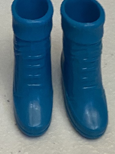 Scarpe Barbie o simili per bambole senza marchio - 2 paia di stivali. Viola E Blu - Foto 5 di 8