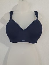 NAUTICA Intimates Full Coverage Bra Size 40DD Wide Strap Underwired Navy. .