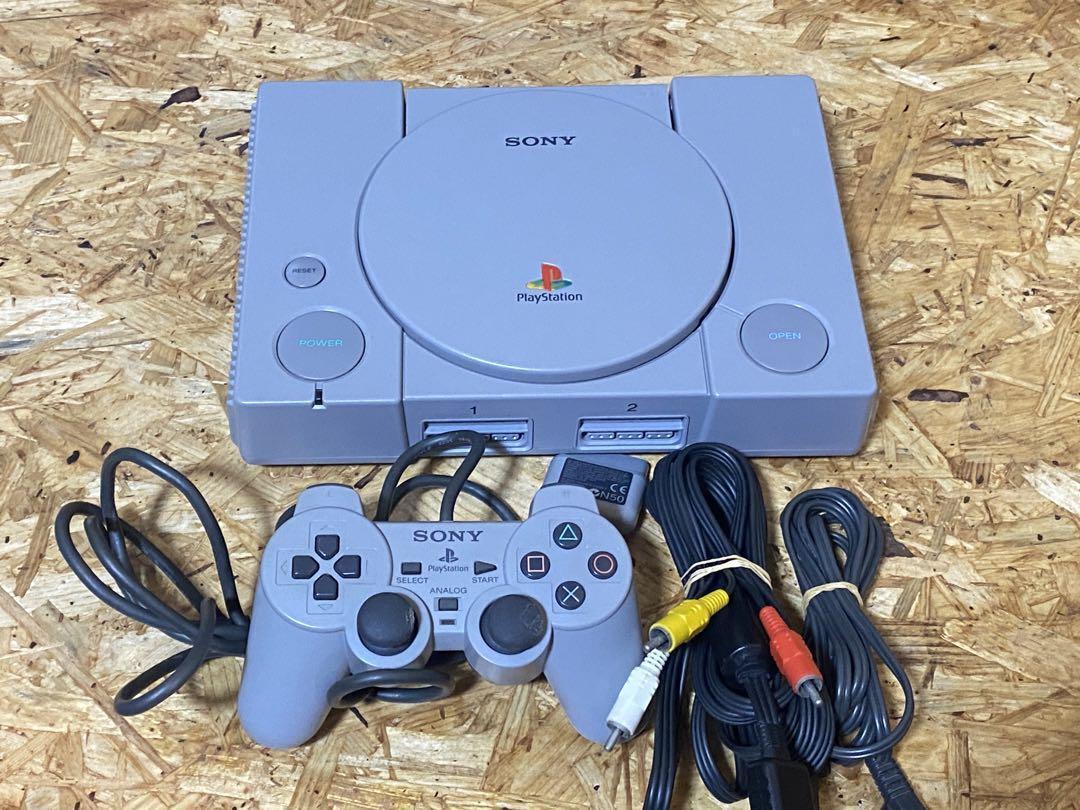 Official Sony PlayStation 1 PS1 Console Complete set Japan w/controller  adapter