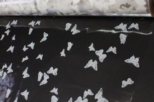 5m, 10m, 20m, 50m, 100m Small Butterflies White Florist Cellophane Roll 
