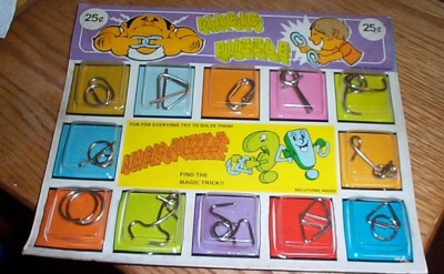Vintage display card 25c Magic puzzles #jd525