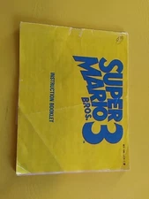 Super Mario Bros 3 Nintendo NES Manual Instruction Booklet Original (Cover Wear)
