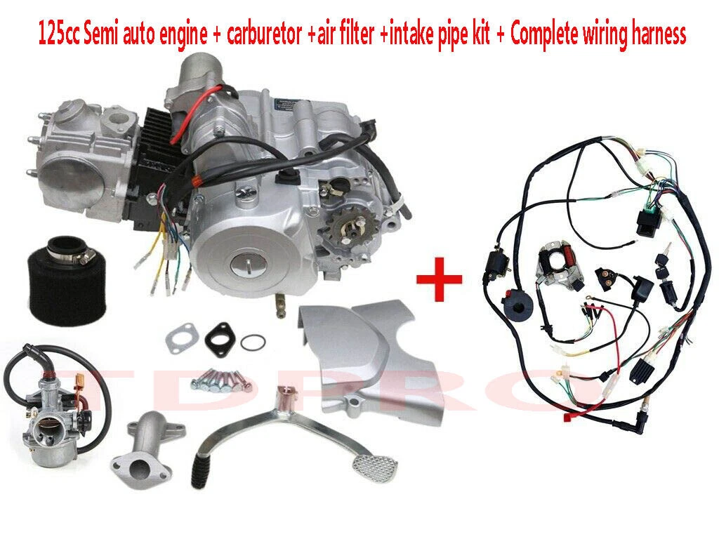 125cc Semi Auto Engine Motor Electric Start Fo Taotao 110 ATV Quad