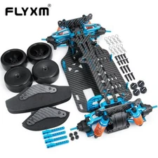 Alloy Carbon Shaft Drive Body Frame Kit for TT01 TT01E 1/10  Touring Car