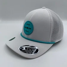 Black Clover Live Lucky Mens White Engraved 4 Snapback Trucker Hat New