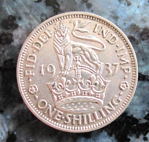 Photo of a 1937 George VI Shilling from an eBay listing that sold on Jul 8, 2026