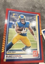 2025 Panini Donruss - Blake Corum #172 Press Proof Red