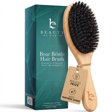 Boar Bristle Hair Brush for Fine  Thin Hair   100 Soft Natural Bristles