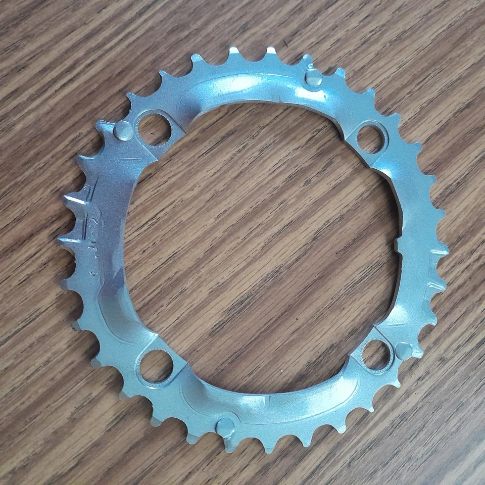 全新 Truvativ SRAM 32t 钢链环 104 BCD 4 孔银色 — 第 2/2 张图片