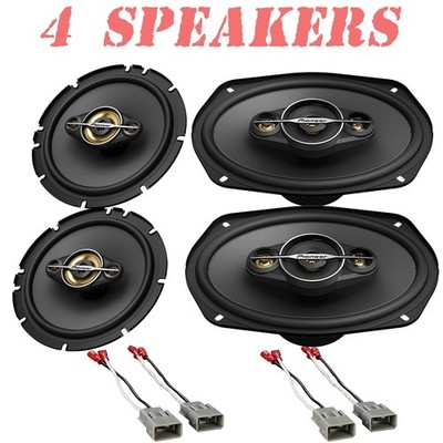 Pioneer 350W Front 6.5'' & 450W Rear 6''x9'' Speakers for 1997-2007 Honda Accord