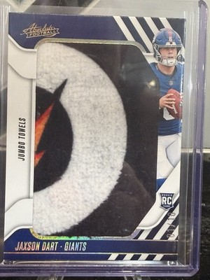Jaxson Dart 1/10 Jumbo Towel Rookie Card With Relic Gatorade Towel. Bookend