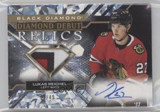 2022-23 Upper Deck Black Diamond Debut Relics 3/49 Lukas Reichel Patch Auto 1lq2