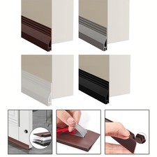 Weatherproof Door Sweep with Soundproofing and Draft Blocking Features