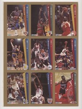 1992 Fleer Magazine Sheet Xavier McDaniel Michael Jordan Stacey Augmon Adams 0n8