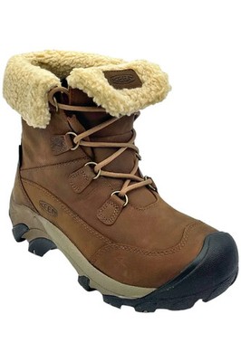 KEEN Leather Winter Boots Betty Short Brown