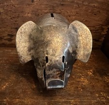 Silverplate Lunt Piggy Bank Vintage Two Piece Figural Coin Pig Bank